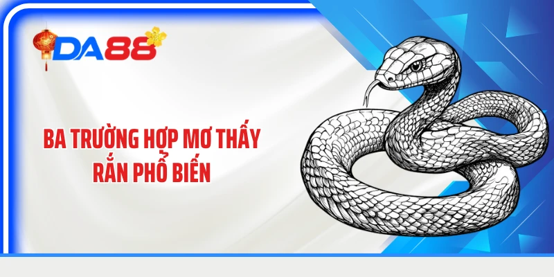 Ba trường hợp mơ thấy rắn phổ biến